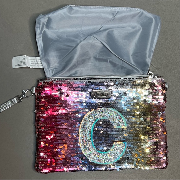 Justice C Monogrammed Wristlet - Picture 5 of 10